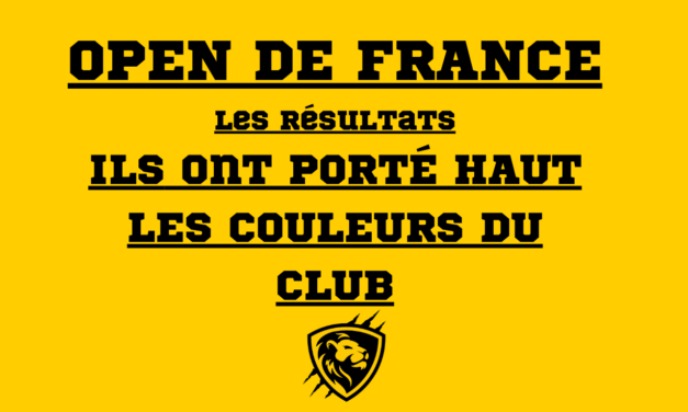 LES OPEN DE FRANCE RÉUSSISSENT À LYON ATHLÉ !